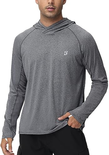 Roadbox UPF 50+ Fishing Shirts for Men Long Sleeve UV Sun Protection Hoodie Outdoor Hiking Shirts
