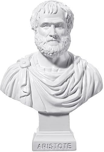 Isideco Deko Figur Büste griechischer Aristoteles nach 12,5cm weiß