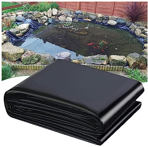 Revêtement de bassin préformé en polyéthylène haute densité durable 0,12 mm Film imperméable pour étangs à poissons koï et piscines de jardin Plusieurs tailles (6 x 11 m) – Parfait pour les