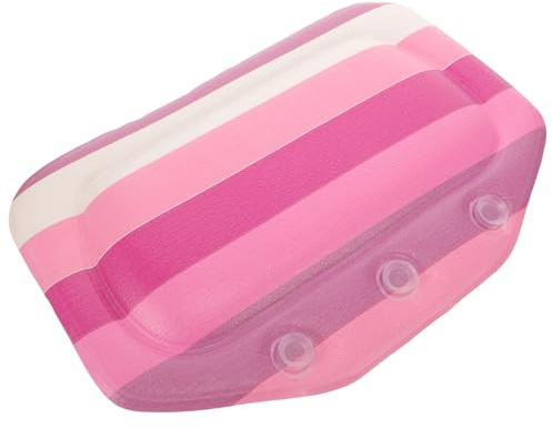 Beaupretty Bathtub Headrest Pillow with Suction Cups Foam Bath Pillow for Tub for Bathroom Spa and Sauna Use