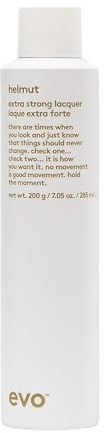 EVO Helmut Extra Strong Lacquer - Strong Hold Hair Spray - For Long-Lasting Shine & Styling - 200g / 6.7oz