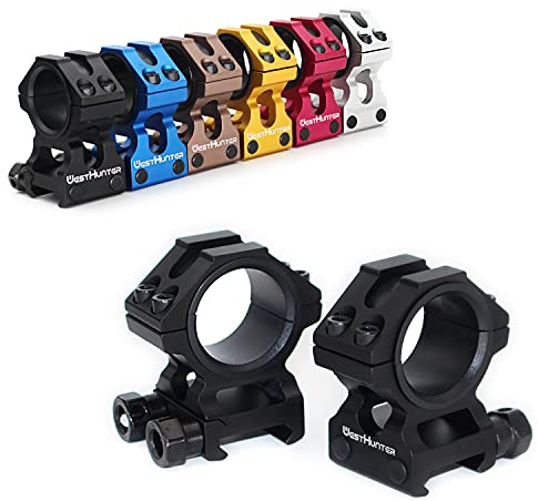 WestHunter Optics Picatinny Scope Rings, 1 Inch 30 mm Tactical Precision Scope Mount | 29 mm Center Height, Black
