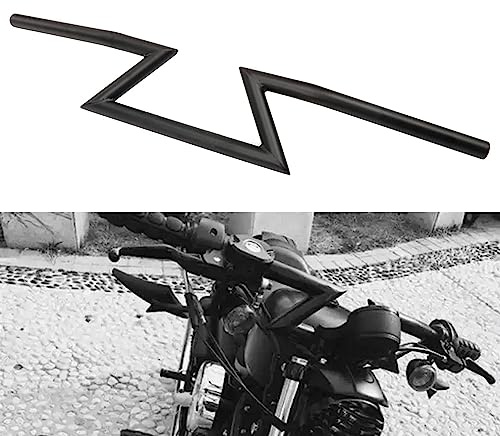 AnXin 1 25MM HandleBar Z Handle Bars Universal For Sportster Cruiser XL 883 1200 Custom Chopper Dyna Softail Bobber Street Bob Touring Road King Road Street Glide Black