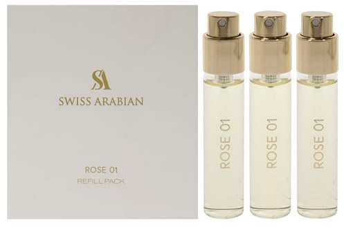 Swiss Arabian Rose 01 For Unisex 3 x 1 oz EDP Spray (Refill)
