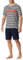 Schiesser Herren Schlafanzug kurz Rundhals - Nightwear Set, Jeansblau_181165, 58