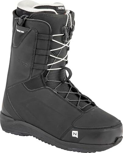 Nitro Herr Anthem TLS All Mountain Freeride Freestyle snabbsnörningssystem båt snowboardbåt, svart, MP 26.0 // EU 40 // US 8
