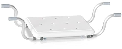 Joparri badkarssits justerbar badkarsbräda 72–82 x 23 x 41 cm, generisk badsits badpall upp till 136 kg, lämplig för badrummet