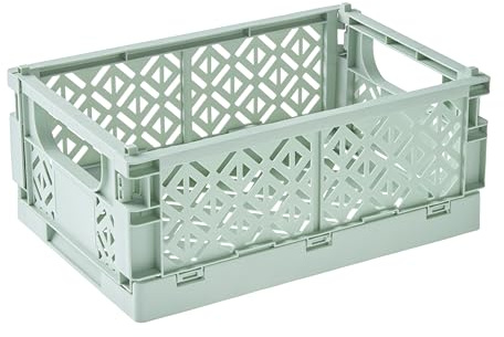 keeeper Fritzi Caja plegable decorativa, 9,63 L, Caja plegable, Diseño compacto, Ahorra espacio, Verde (Nordic Green)