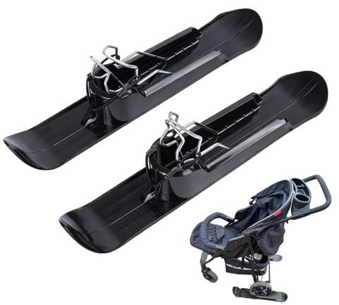Protoence Trotinette Luge Neige pour et Filles - Installation Facile Scooter Luge De Ski, De Ski avec Poussette Pendant Hiver,pour Garçons Et Filles Hiver Extérieur Plat Sableux Et