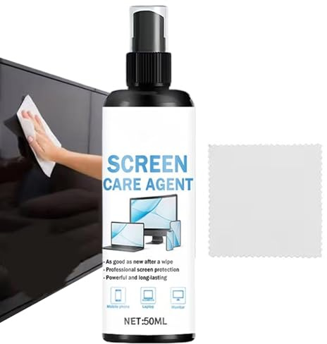 Spray Per Pulizia Elettronica | 50ml Rimuovi Impronte Digitali - Pulitore Per Schermi Con - Per Computer Laptop Tablet Occhiali Schermi Touchscreen