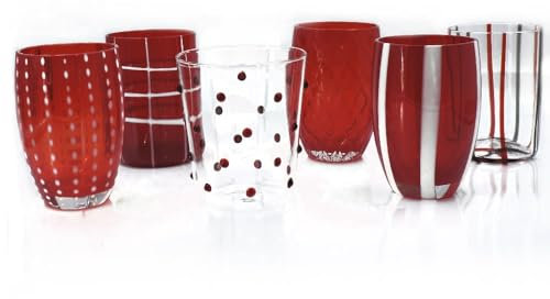Azafrán – Melting pot set 6 Vasos Tumbler mezclados Rojo mp00111