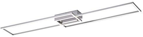 LeuchtenDirekt LED Deckenleuchte IVEN, stahl, 2xLED-Board/20W/2700-5000K, Innenleuchte, IP20, IR-FB, CCT, dimmbar, Memoryfunktion, 14019-55
