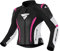 SHIMA MIURA 2.0 Giacca da moto - pelle, da donna, giacca sportiva con protezioni per schiena, gomiti e spalle, pelle perforata, per tuta 2 pezzi (Rosa, 32)