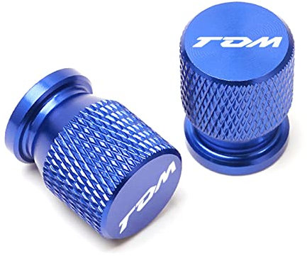 Für Yamaha TDM850 TDM900 TDM 850 900 Alle Jahre CNC Aluminium Reifen Ventil Luftanschluss Abdeckkappe Motorrad Zubehör Flüssigkeitsreservoirdeckel (Farbe : Blau)