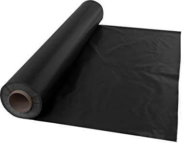 Film de Protection Pour Chape en Polyéthylène Noir - Membrane Résistante à l'Humidité, Robuste, Différentes Tailles et Épaisseurs