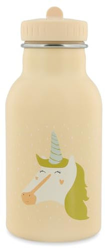 Trixie Insulated Drinking Bottle - Mrs. Unicorn - 350ml Stainless Steel Water Bottle for Kids - Nude - Keeps Drinks Cold - Eco-Friendly and BPA-Free