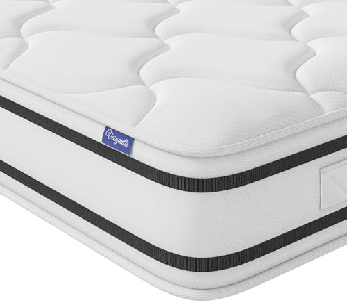 Vesgantti Materasso ortopedico a molle insacchettate, altezza 20 cm, altezza 80 x 200 cm, a 7 zone, certificato Öko-Tex Öko-Tex