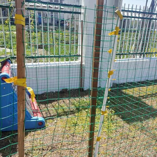 EPANO LXXW Rete da Recinzione Recinzione in Rete Metallica, Recinzione for frutteto Impermeabile Rivestita in PVC 1,2X30 m, Maglia da 6 cm, Rete for pollame da Giardino Rete Metallica