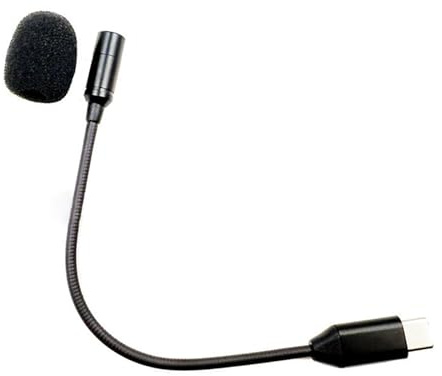 Yjcnelcr Microfono USB C a collo di cigno per computer USB C microfono per laptop esterno con collo d'oca conferenza
