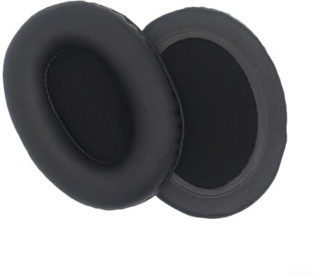AugustknowU, cuscinetti auricolari ovali compatibili da 95x75mm in pelle proteica per cuffie da gioco, sostitutivi (pelle proteica)