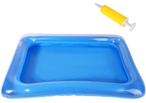 Inflatable Foot Bath - Portable Pool Foot Wash Basin, Soaking Tub with Inflator, Heavy Duty Entry Ladder Mat, Outdoor Cleaning Station, Spa for Swimming Pool Spa Hot Tub