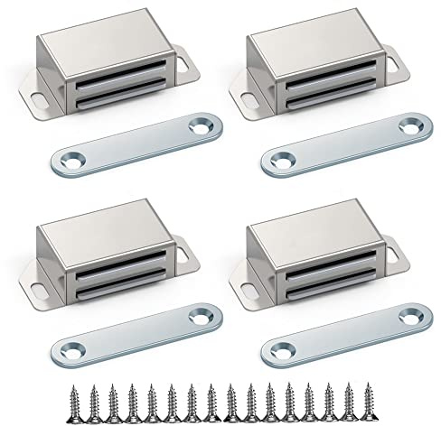 Calamite per Mobili Chiusura,4 pcs Chiusure Magnetiche Chiusura Magnetica Calamita Magnetica Calamite Potenti Calamita Porta Magnete per Armadietto Ante