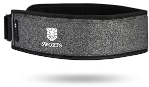 SWORTS All In Laufgürtel I Schmale Jogging Lauftasche mit 3-Fächer-Komfort (Unisex Running Belt)