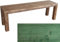 TOTAL WOOD 2012 Gartenbank Sitzbank Holzbank parkbank terrassenmobel für Innen und Außen geeignet Nach Maß verfügbar (Classic imp) (GRÜN, 120X38.5X50)