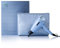 ghd Helios - Hair Dryer in ICY Blue with Iced Luxe Vanity Bag, Professionally Approved, Powerful 120kmph Airflow, Ultra Fast Drying 2200W, Lightweight, 30% More Shine, UK Plug (Limited Edition)