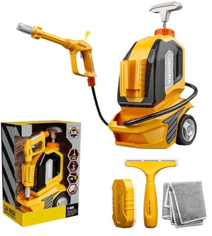 Los Niños Limpian El Juguete De Lavado De Coches,Niños Power Washer Juguete Lavadora De Coches con Raspador Esponja Toalla Niños Lavadora A Presión Juguete Niños Juguete Lavadora De Coches
