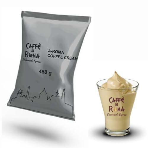 Caffe di Roma A-Roma Coffee Cream - Crema Caffè Fredda Senza Glutine Preparato in Polvere per uso Professionale e Domestico - 100% Made in Italy - 20 Buste da 450 grammi -