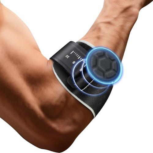 Winyoher Tennis Elbow Support Strap Golfers Elbow Support for Men & Women Adjustable Tennis Golfers Elbow Brace with EVA Compression Pad Forearm Epicondylitis Clasp