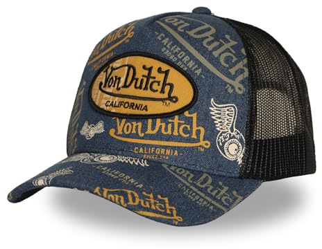 Von Dutch Casquette Homme & Femme, Trucker Cafe, Bleu C08