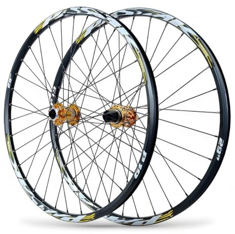 MTB Fram- Och Bakhjulset 26/27,5/29 Skivbroms Genomgående Axel Hjulset | Mountainbikehjulset Aluminiumfälgar , For 7-12 Växlad Kassett