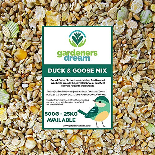 GardenersDream Duck & Goose Mix | Nutritious Outdoor Wildlife Food | Protein-Rich Feed for Birds and Animals | Premium Garden Wild Bird Mixture | Enriched with Healthy & Natural Minerals (5kg)