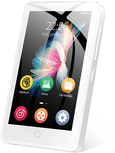 MECHEN Reproductor MP3 con WIFI Bluetooth, 3,5 Pulgadas de Pantalla Táctil Android 16GB Reproductor MP4 con Altavoz, Portátil Hi-Fi Sound Digital Walkman, Radio FM, Grabadora, E-Book, Reloj, Navegador (Blanco)