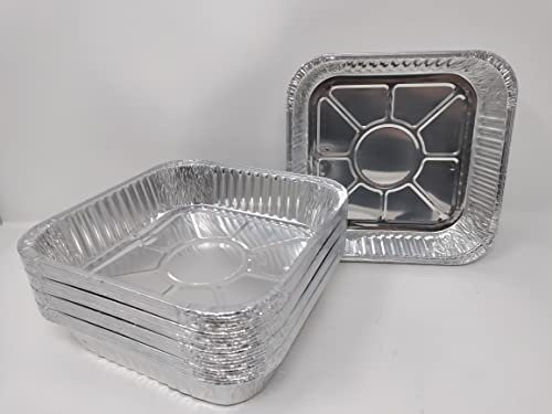 100 x Aluminium Foil 8 Square Roasting Oven Baking Dish Tray BBQ 20.4x20.4x4.7cm