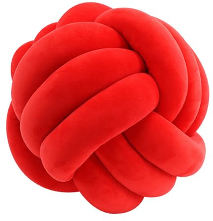 RZYW Cuscino Nodo, Cuscino Annodato, Cuscino Nodo, Cuscino Peluche, Morbido, Cuscino Palla Nodo, Nodo Cuscino Decorativo, Cuscino Divano, Cuscino Divano,A21,D22cm