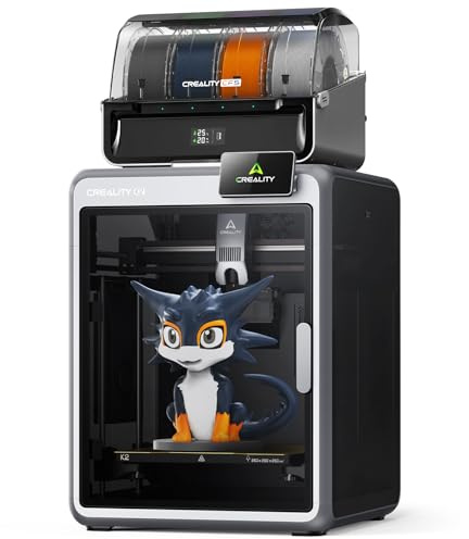 Creality Impresora 3D K2 Combo (A) - Multicolor hasta 16 Colores - 260x260x260 mm - Cámara Calefaccionada - Cámaras Duales AI y Servomotores - Plug & Play