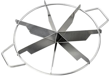 Affettatrice per torta di formaggio, lama per tagliare torte, utensile per porzione di torte, anello divisorio in acciaio , pressa rotonda senza per 6 fette, 7 fette, 8 fette da