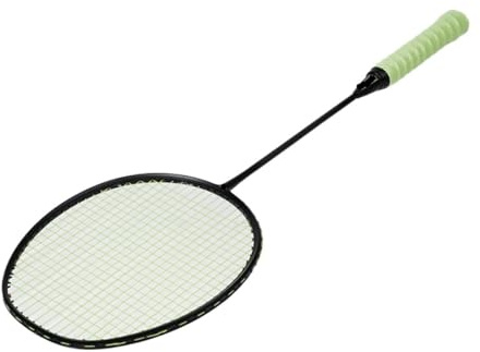 WANGBINGXING Badminton Set Racchetta da Badminton in Fibra di Carbonio Resistente(1Pcs Green AirFilm)