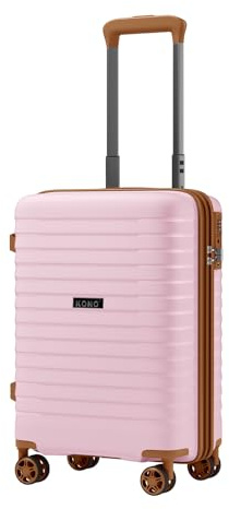 Kono Valise Cabine Rigide PP Trolley Extensible Bagage à Main TSA | Valise Cabine Extensible Offrant 20% De Capacité Supplémentaire Et Un Porte-Gobelet.
