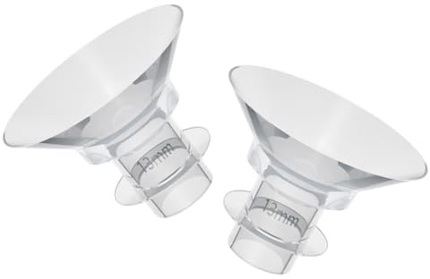 Lurrose Insert de Bride en Silicone 13mm pour Tire-lait, Kit de 2 Pièces Réutilisables, Accessoires Sûrs et Résistants pour Allaitement Confortable des Femmes