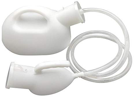 Urinoir portable pour homme avec bouteille d'urine masculine étanche à grande capacité de 2000 ml, grand porte-pipi en plastique pour hôpital, incontinence, personnes âgées, voyage, conduite, campin