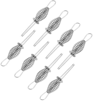 TrendLine Maiskolbenhalter Edelstahl 9,5 x 2 cm 8 Stück Grillzubehör