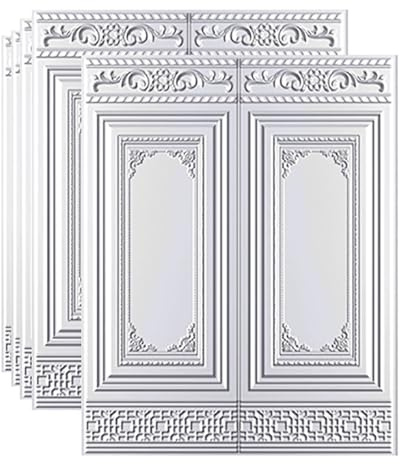 HAILM 10 Stück Wandpaneele Küche 3D Tapete Selbstklebend Wandverkleidung Aussen Paneele Wand Selbstklebend Wasserdichter Moderner Stil Aus PE-Schaum Für Wohnzimmer Schlafzimmer Wandpanele,D
