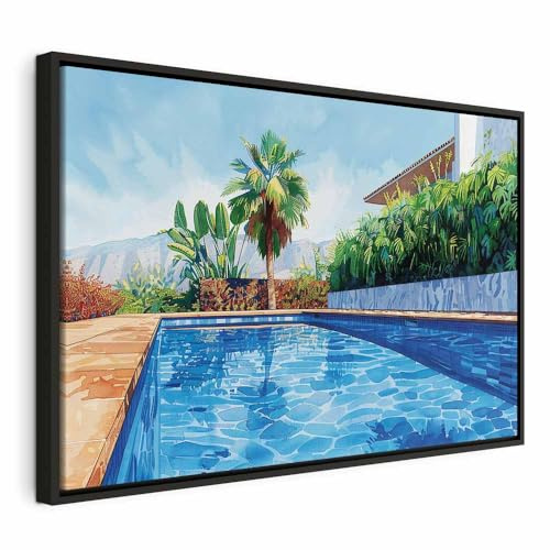 murando - Quadro Acustico Paesaggio Estate 120x80 cm 1 Pezzo schiuma acustica Quadri Moderni - Stampa su Tela - Protezione dai Rumori Fonoassorbente Decorazione Parete Pflanzen c-H-10049-b-a