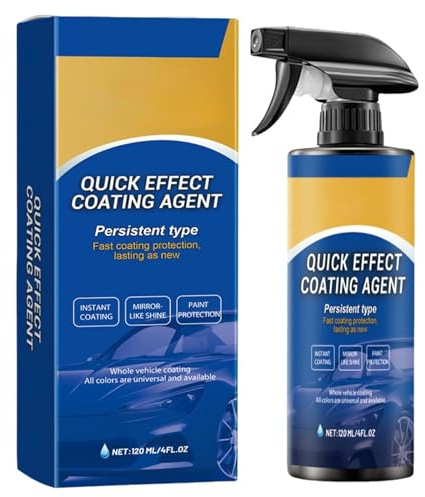 Quick Effect Coating Agent, 3 in 1 High Protection Quick Car Coating Spray, Multi-Functional Car Spray, Polish Auto Rimuovi Graffi, Sprays Per Riparazione Graffi Auto, 120ml