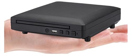 DVD-spelare, Mini HD DVD-spelare och RCA-kabel 1080p Inbyggd USB 2.0 Hemma-CD-spelare