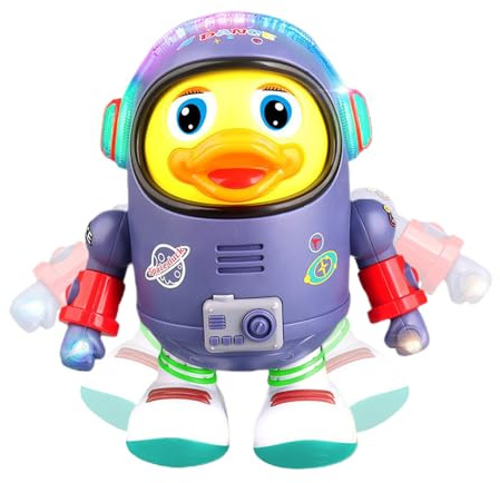 Dancing Duck Toy - Söt sjungande och gårobot, vickande - och ljudleksak | Rolig interaktiv lek för barn 3+, flickor, förskola, skola, födelsedagsfest, tidig inlärning, present, underhållning